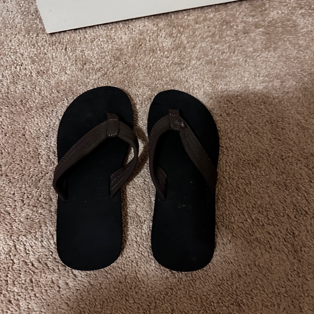 Rainbow Brown Flip Flops